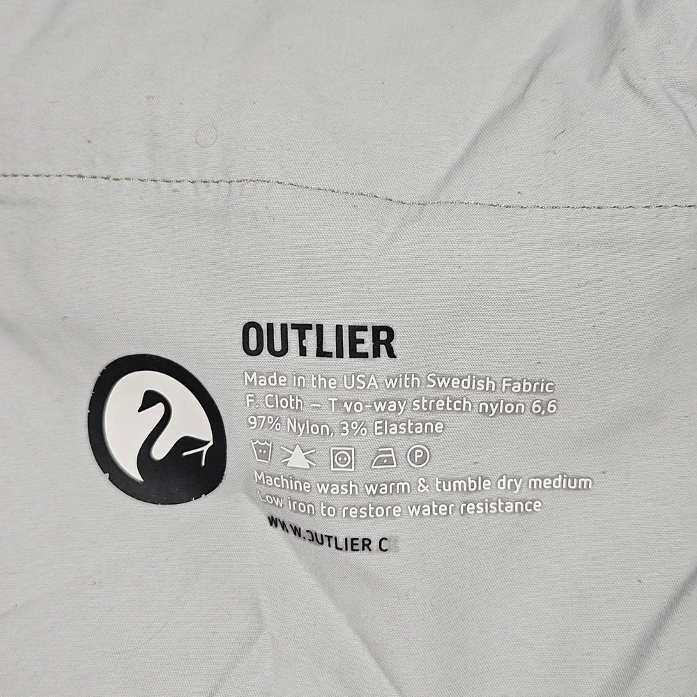 Outlier Futureworks Pants Mens 30 (Actual 32x28) Tan Lightweight Stretch Chinos